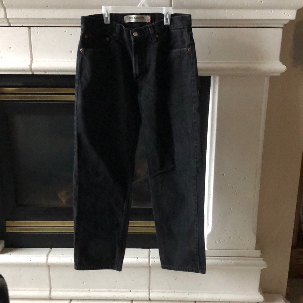 Levi’s 550 relaxed fit black jeans 33W 32L